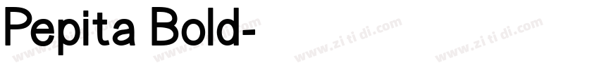 Pepita Bold字体转换